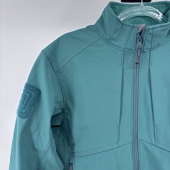 5.11 Tactical Jacket Womens Full Zip Outdoor Softshell Coat Teal Blue - Picture 3 of 7